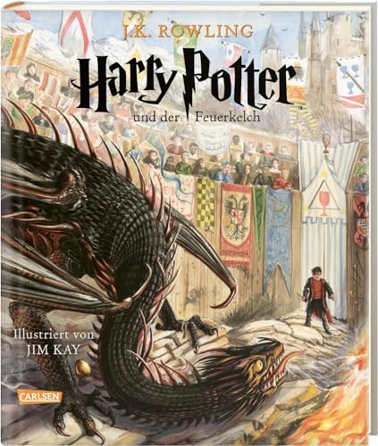Harry Potter und der Feuerkelch (Schmuckausgabe Harry Potter 4): Vierfarbig illustrierte Ausgabe mit großformatigen Bildern und Lesebändchen – der Kinderbuch-Klassiker zum Vorlesen von Carlsen